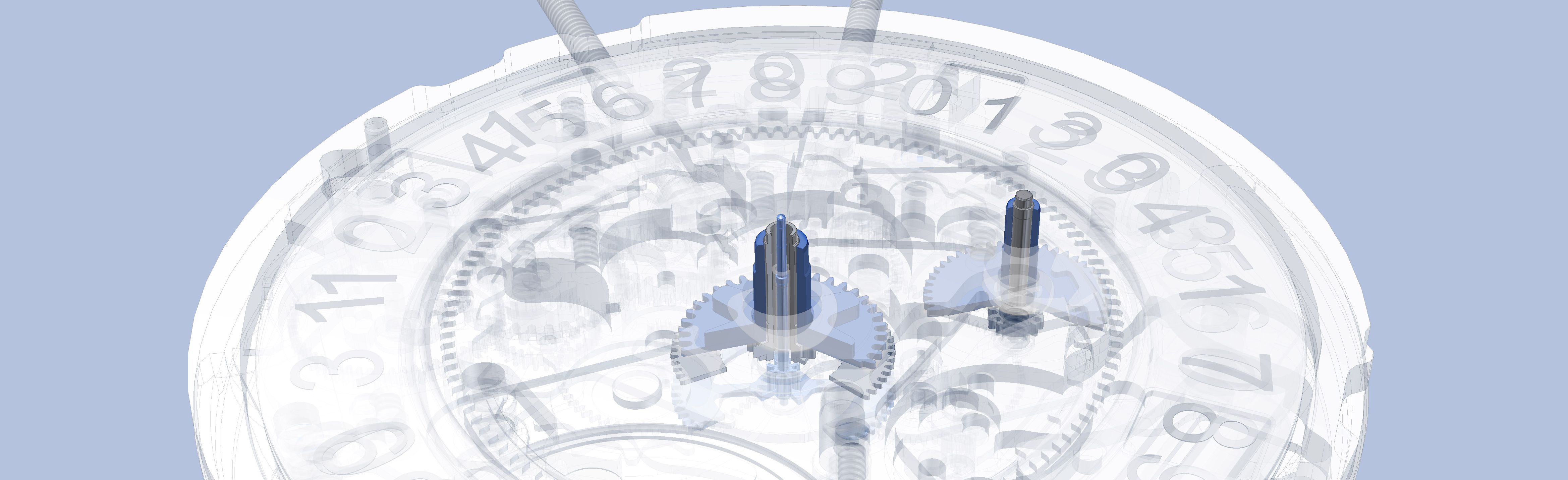CAD-Darstellung des Ronda normtech Quarz Uhrwerks 6203.B