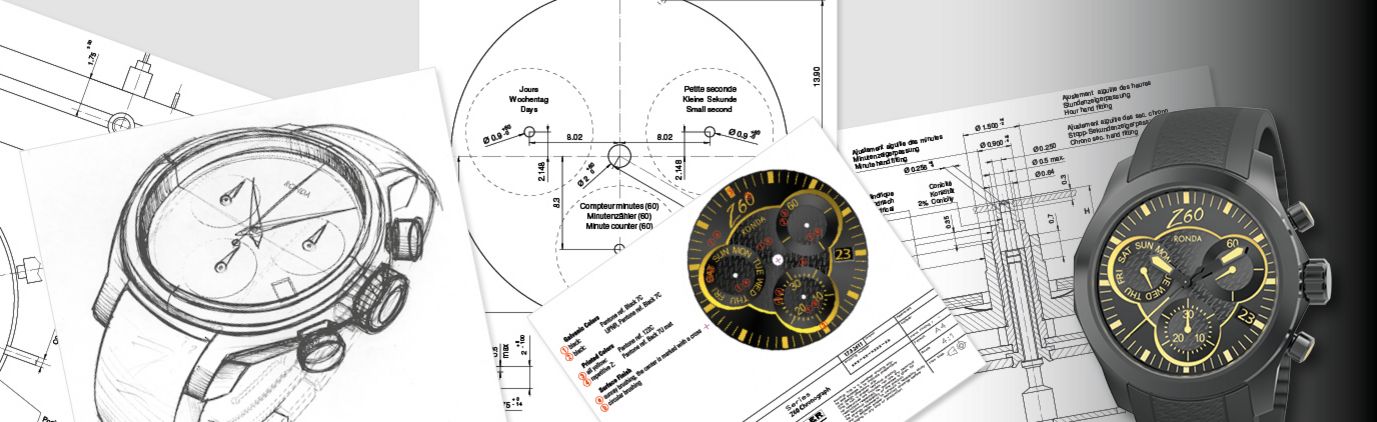 Ronda visually demonstrates all the creative options which are offered by its quartz watch movements.