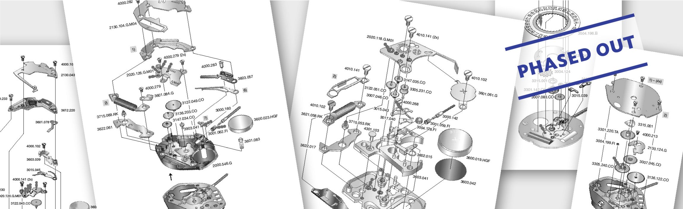 Instructions techniques de produits en fin de série Instructions techniques sur tous les mouvements Ronda qui ne sont plus fabriqués.
