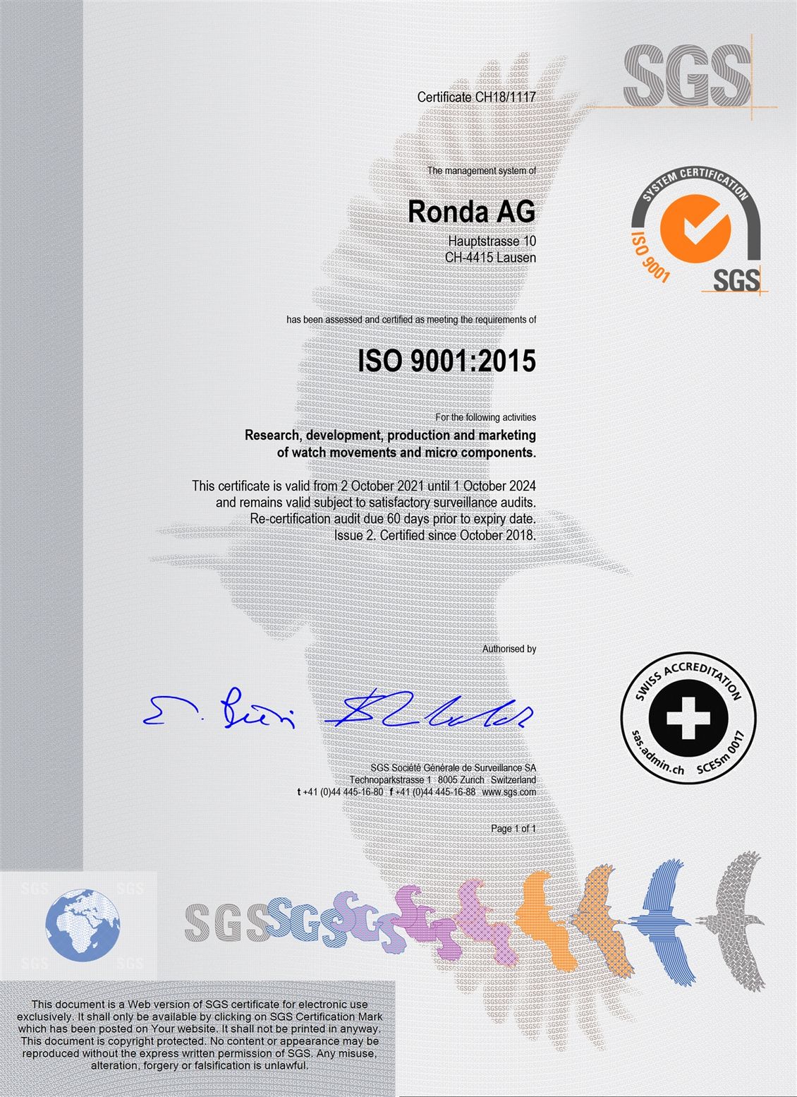 [Translate to French:] ISO 9001