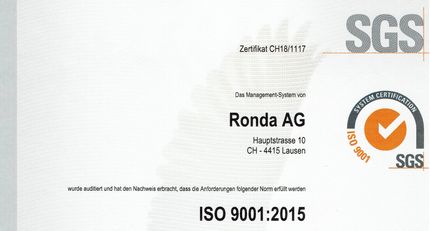 Certified ISO 9001 certificate